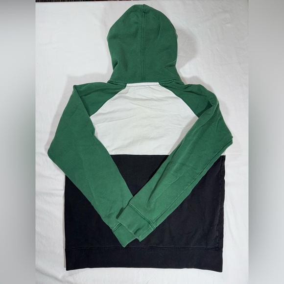 American Eagle Men's Green, White, & Black Hoodie - Picture 3 of 6